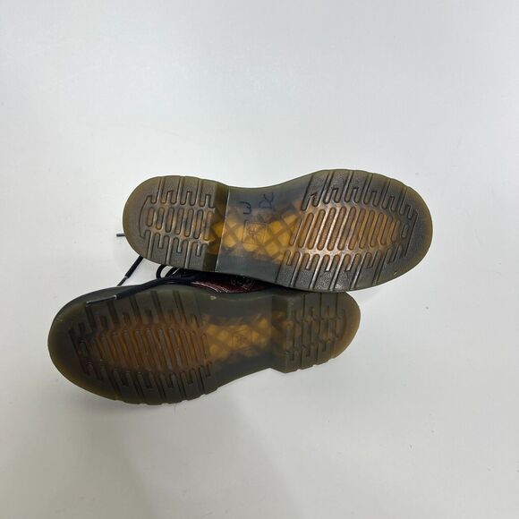 Dr. Martens Junior Girls US 3 EU 34 Brown 1460 Coated Glitter Lace Up Boots - Picture 7 of 9